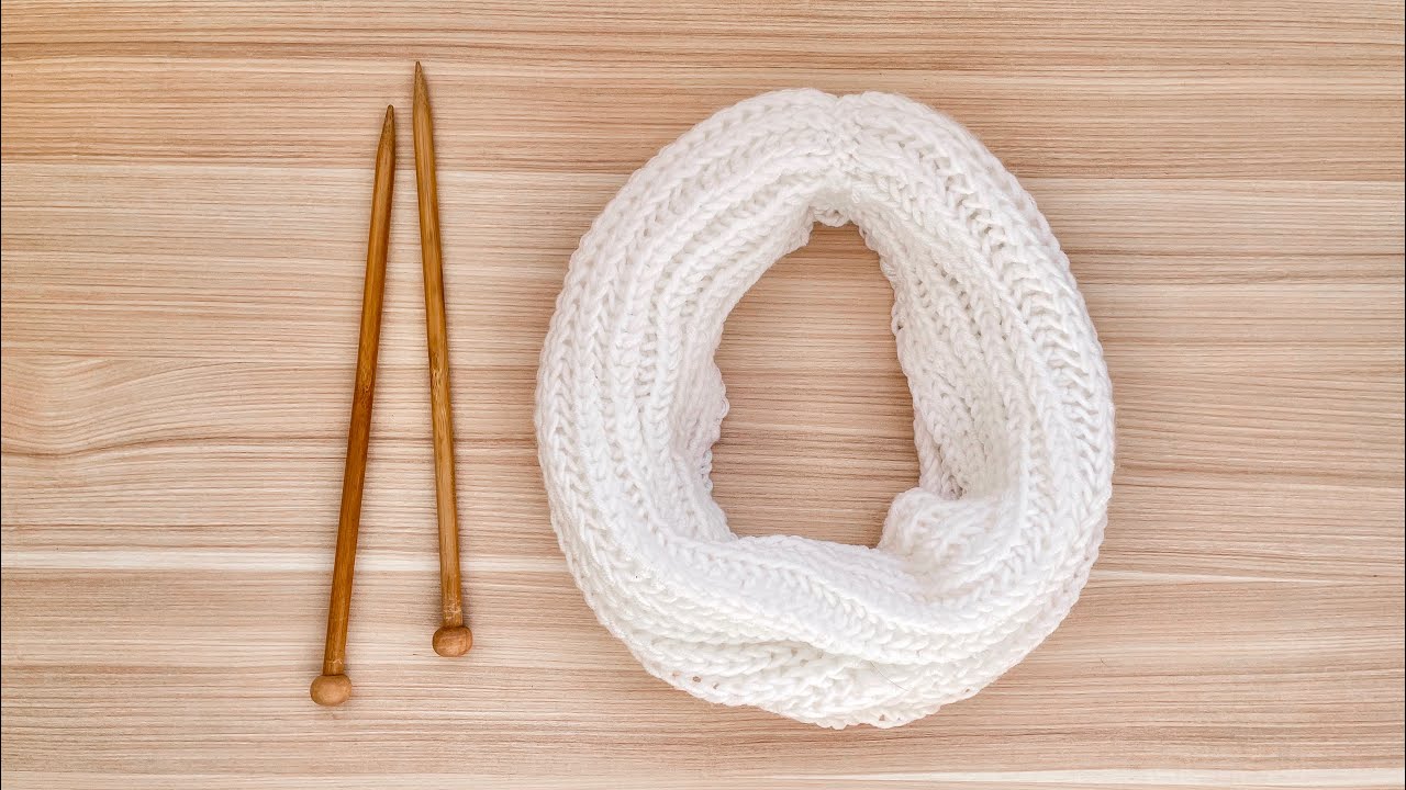 GOLA SIMPLES DE BARRA INGLESA EM TRICÔ | Tutorial rápido, fácil e prático para iniciantes