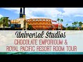 UNIVERSAL STUDIOS | Royal Pacific Resort Room Tour | Chocolate Emporium |GETTING SICK| DAY 16 PART 2