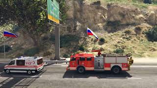 Russian Military Weapons loaded Trucks Convoy Badly Destroyed by Ukrainian Mig-29 Fighter Jet|Gta-5| screenshot 1