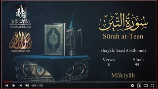 Quran: 95. Surah At-Tîn (The Flg) Saad Al-Ghamdi/Read version: Arabic and English translation