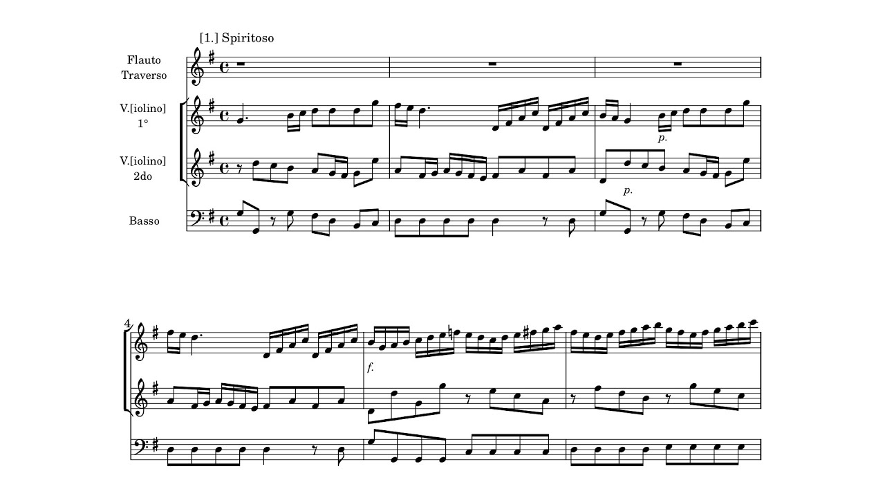 Pergolesi Flute Concerto G major (James Galway) YouTube