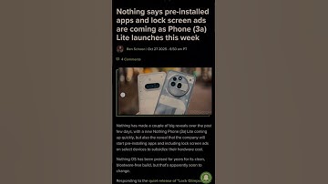 🚨 Nothing OS : Pre-installed apps and lock screen ads are coming 🤬🤬  #nothing #nothingphone