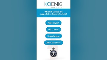 Learn Xamarin Native Application Development online | Koenig Solutions
