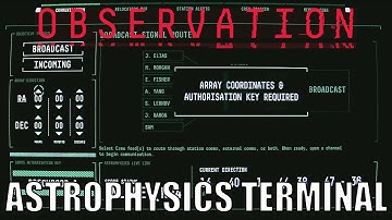 Observation - Astrophysics Terminal Rescue Station Puzzle