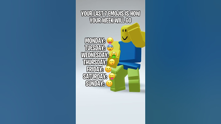 😨 Your Last 7 Emojis Is How Your Week Will Go 😨 Roblox Trend Edit 2023