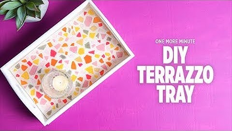 Terrazzo Effect Tray