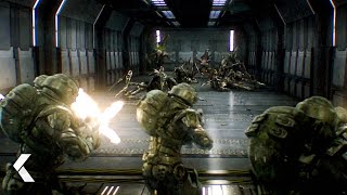 The Rescue Mission Scene - Starship Troopers: Invasion (2012)