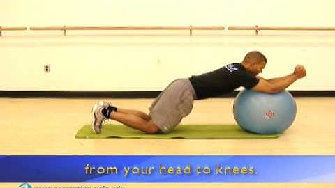 BruinActive - Stability Ball Exercises - Pullover Row, UCLA