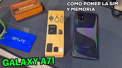 Onde coloca o chip do A71?