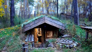 I'm waiting out the STORM in my SHELTER dugout. Strong WIND BREAKS trees