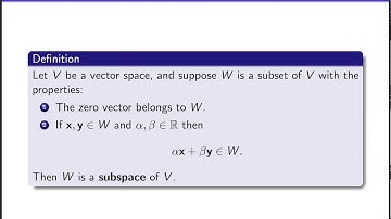 Section 3.1 - Vector Spaces