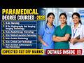 B.Sc.NURSING,PARAMEDICAL COURSES ADMISSION-2026,GOVT COLLEGE SEATS,FEES,CUTOFF MARKS,@willingtowin15