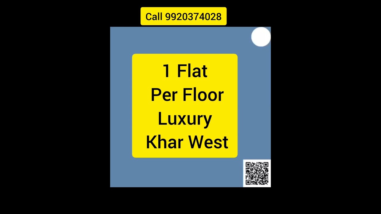 1 Flat Per Floor Luxury | Khar West 
