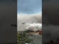 Yangın söndürme uçağı ve helikopteri yangına müdahale görüntüleri