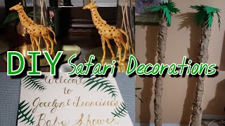 DIY Safari Baby Shower Decorations 💚