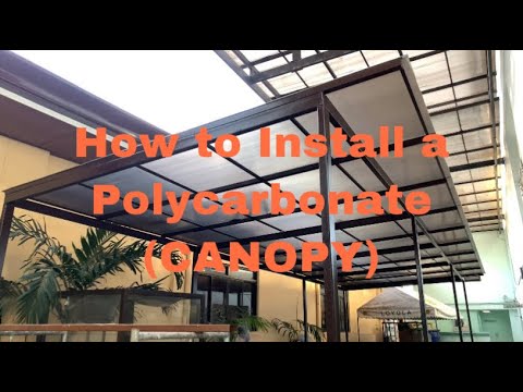 Video: Paano gumawa ng polycarbonate canopy. Pagguhit ng polycarbonate canopy