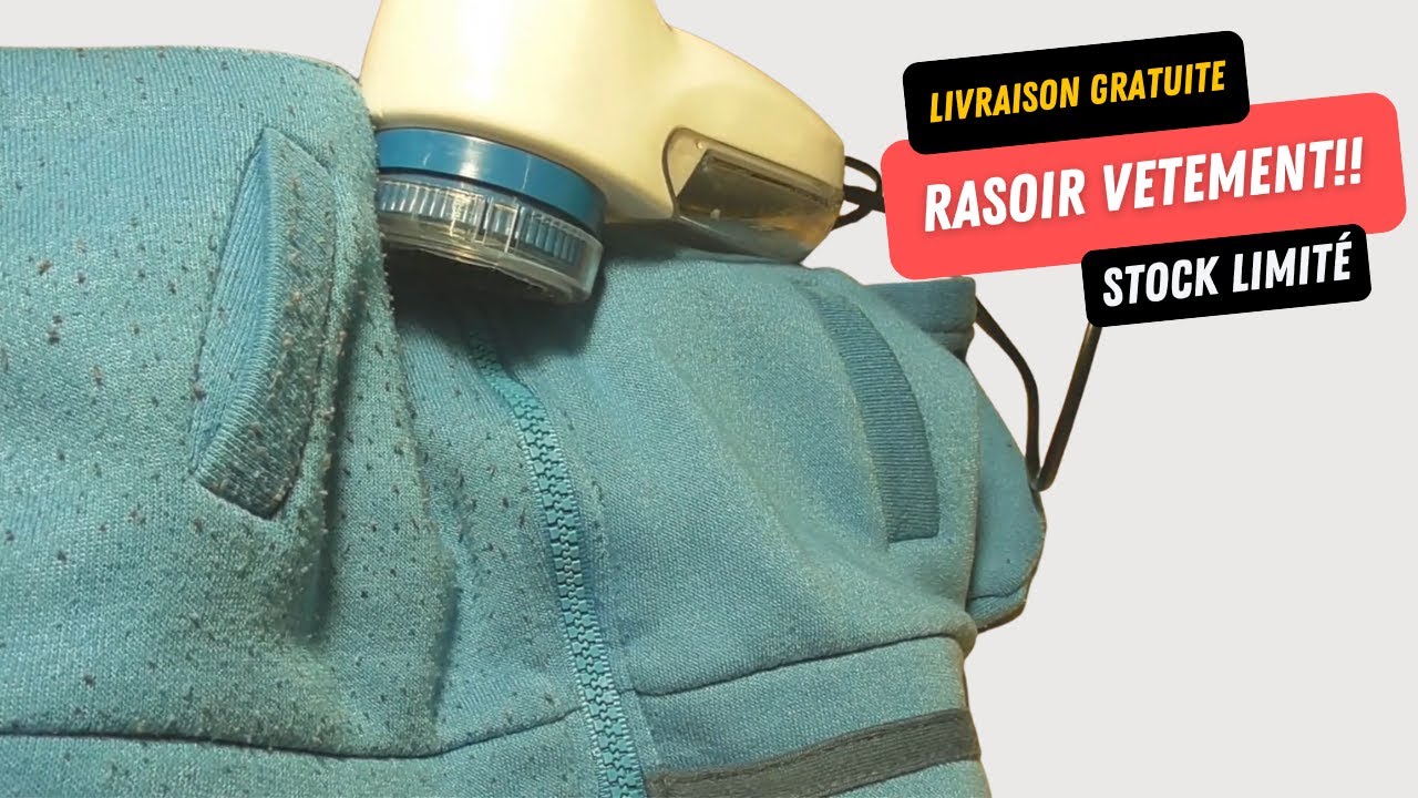 Rasoir électrique Anti-bouloches Rechargeable - 3 Vitesses, écran LED Et Bac Amovible - Pour Vêtements En Laine, Coton, Synthétique