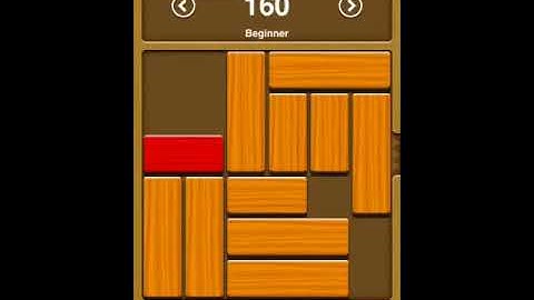 Unblock me solutions beginner level 160