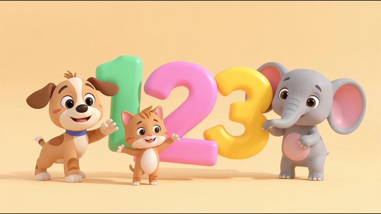 Learn to Count 1–10 with Animals 🐶🐸🦁 | Fun Counting Song for Kids & Toddlers