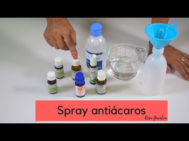 Cómo hacer un spray antiácaros usando aceites esenciales 