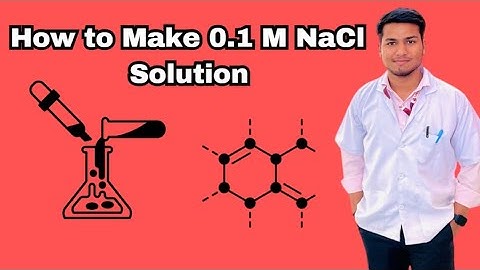 HOW TO MAKE 0.1 M NaCl SOLUTION - #chemistry #molarity #normality
