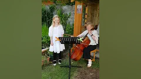 Patricia Higgins with grand daughter Holly perform...