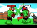 They Pretended To Be US, So We 2v2'd Them... (ROBLOX BEDWARS)
