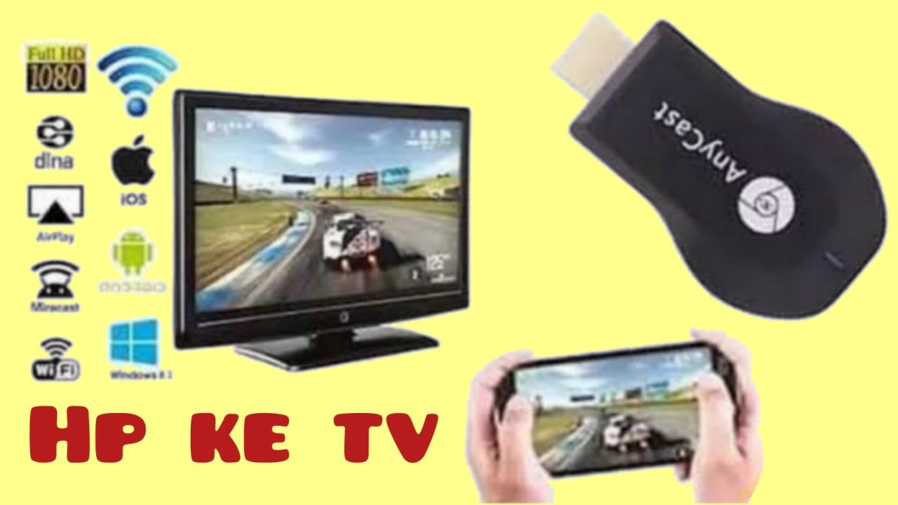CARA MENYAMBUNGKAN ANYCAST M2 PLUSS KE TV LED DENGAN HP XIAOMI NOTE 4 ...
