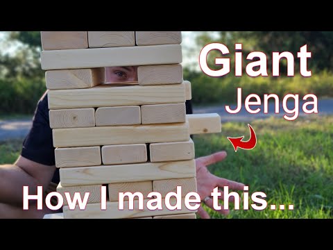 How to Make a Giant Jenga Game | Easy DIY Game