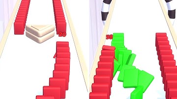 Domino Run 3D All Android IOS Levels walkthrough Gameplay lvl 1-3