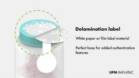 Security labeling with delamination labels