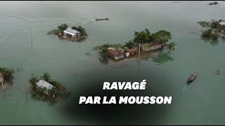 Le Bangladesh ravagé par la mousson, un tiers du pays sous l'eau