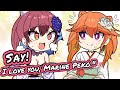 Marin wants Kiara to mimic Pekora.【Hololive|Eng sub】【HoushouMarine/TakanashiKiara】