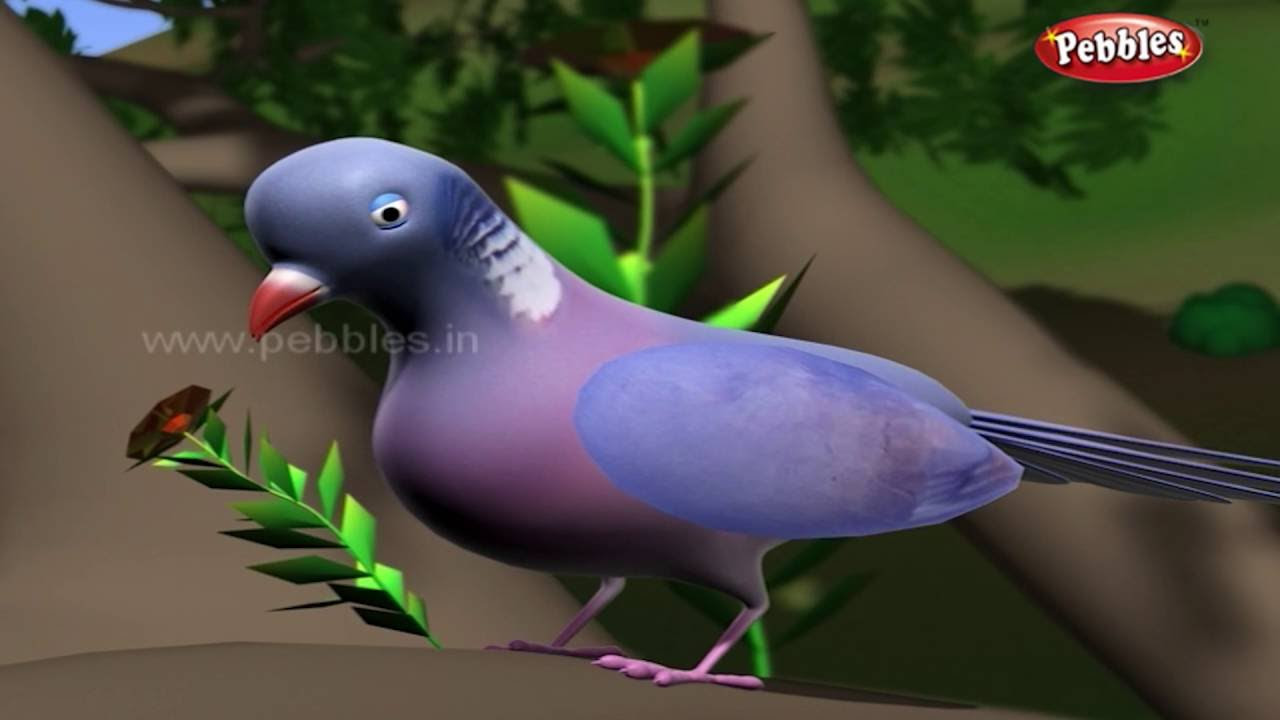 Dove and Ant     3D Moral Stories For Kids in Marathi  Animal Stories in Marathi