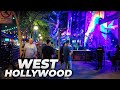 Walking Los Angeles : LIVELY Saturday Night in West Hollywood