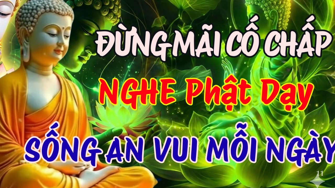 ĐỪNG MÃI CỐ CHẤP, NGHE LỜI PHẬT DẠY ĐỂ SỐNG AN VUI MỖI NGÀY