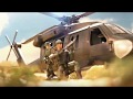 Click n play military black hawk attack combat helicopter 30 piece play set with accessories