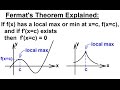 Calculus - Application of Differentiation (10 of 60) Fermat's Theorem Explained