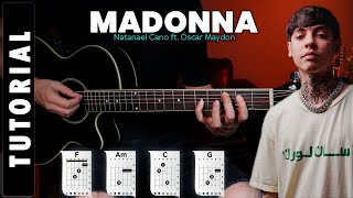 MADONNA - Natanael Cano, Óscar Maydon - Tutorial de Guitarra | CHORDS