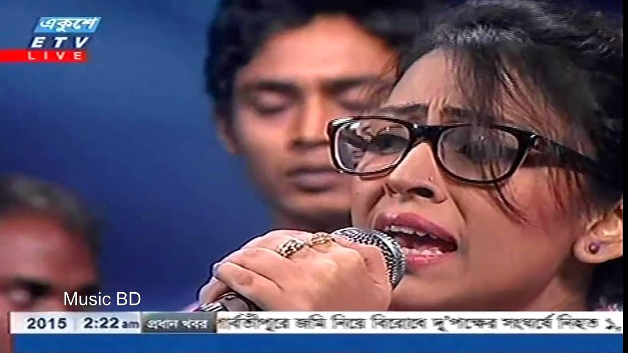 Bonomali Tumi Poro Jonome Hoyo Radha Bangla Song live studio concert 2015 by Turin Bangladeshi Idol