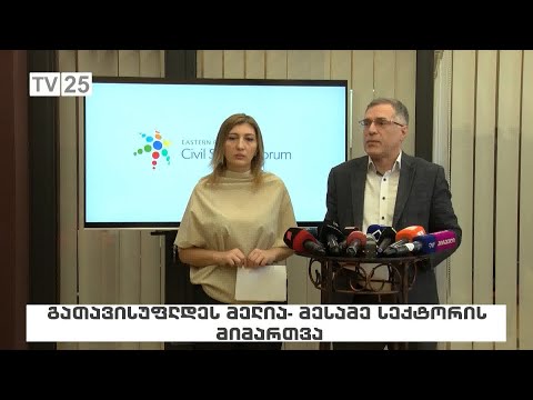 გათავისუფლდეს მელია - მესამე სექტორის მიმართვა