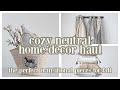 COZY NEUTRAL FARMHOUSE HOME DECOR HAUL | EARLY FALL DECORATING 2021 | HOUSE + HOLM NEW ARRIVALS