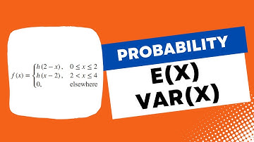 Find The Mean and Variance of a Piecewise Probability Density Function | Maths Methods