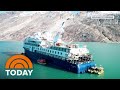 Luxury cruise ship freed after running aground near Greenland
