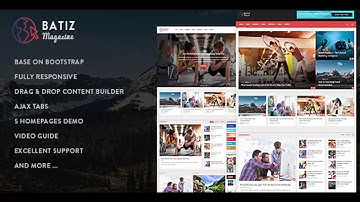 Batiz - Responsive Magazine News Drupal 8.5 Theme | Themeforest Website Templates and Themes