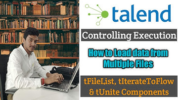 35.How to Load Multiple files simultenously in Talend l tFileList l tUnite l tIterateToFlow l Talend
