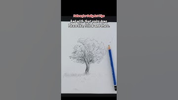 How to Draw an Oak Tree (Drawing Tutorial). Please subscribe! #shorts #tutorial #drawingtutorial
