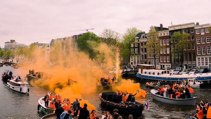 🇳🇱 Kings Day Amsterdam 2023 Night Street Party Koningsdag