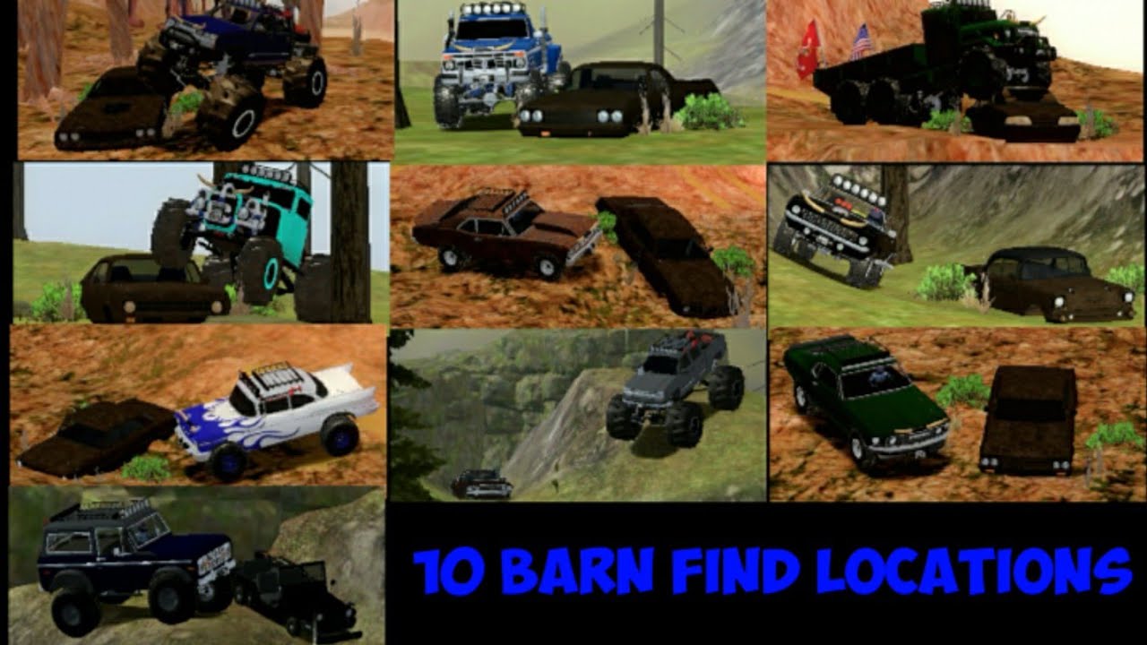 Offroad Outlaws V4 8 Update All 10 Abandoned Barn Find Locations Youtube