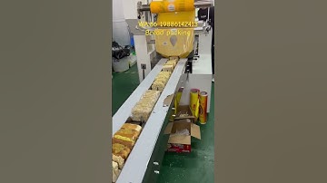 Would you like to use this kind of bread packing machine?#machine #food #factory #packagingmachine